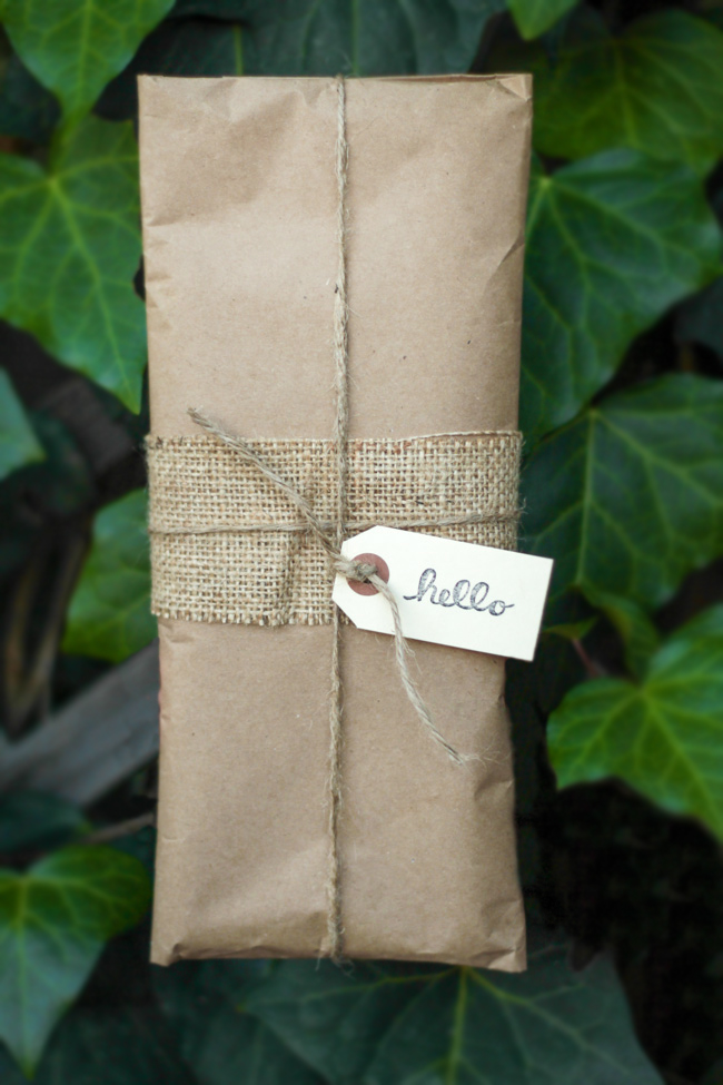 Organic handmade packaging