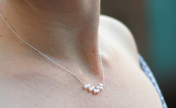 Freshwater pearl necklace - monthly subscription gifts for women, from Fair Ivy!