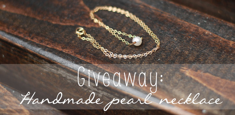 Giveaway: Handmade Pearl Necklace