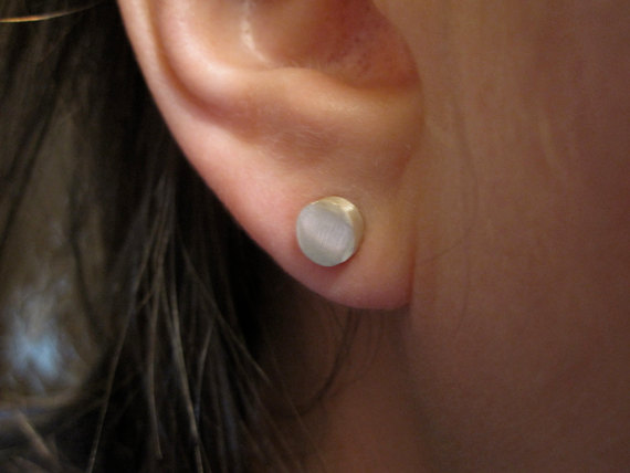 Handmade Sterling Silver Dot Earrings