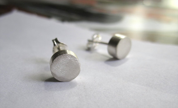 Handmade Sterling Silver Dot Earrings - Monthly surprise boxes from Fair Ivy