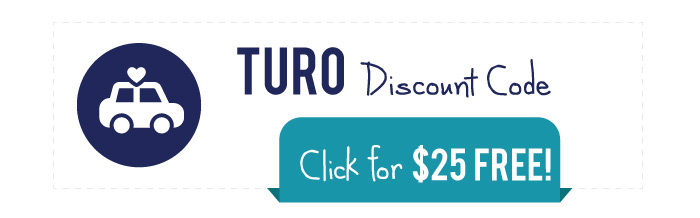 Turo Discount Code: Get $25 towards Turo's peer to peer car sharing service!