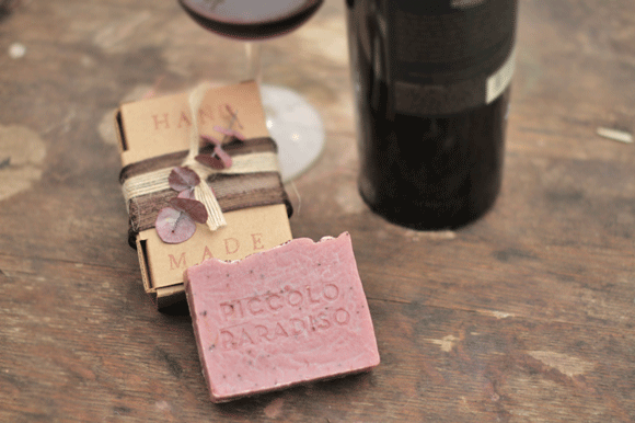Handmade Vino Rosso Soap