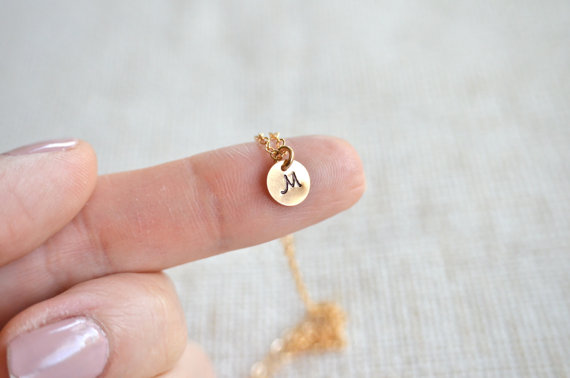 Handmade gold initial necklace | Giveaway from Fair Ivy